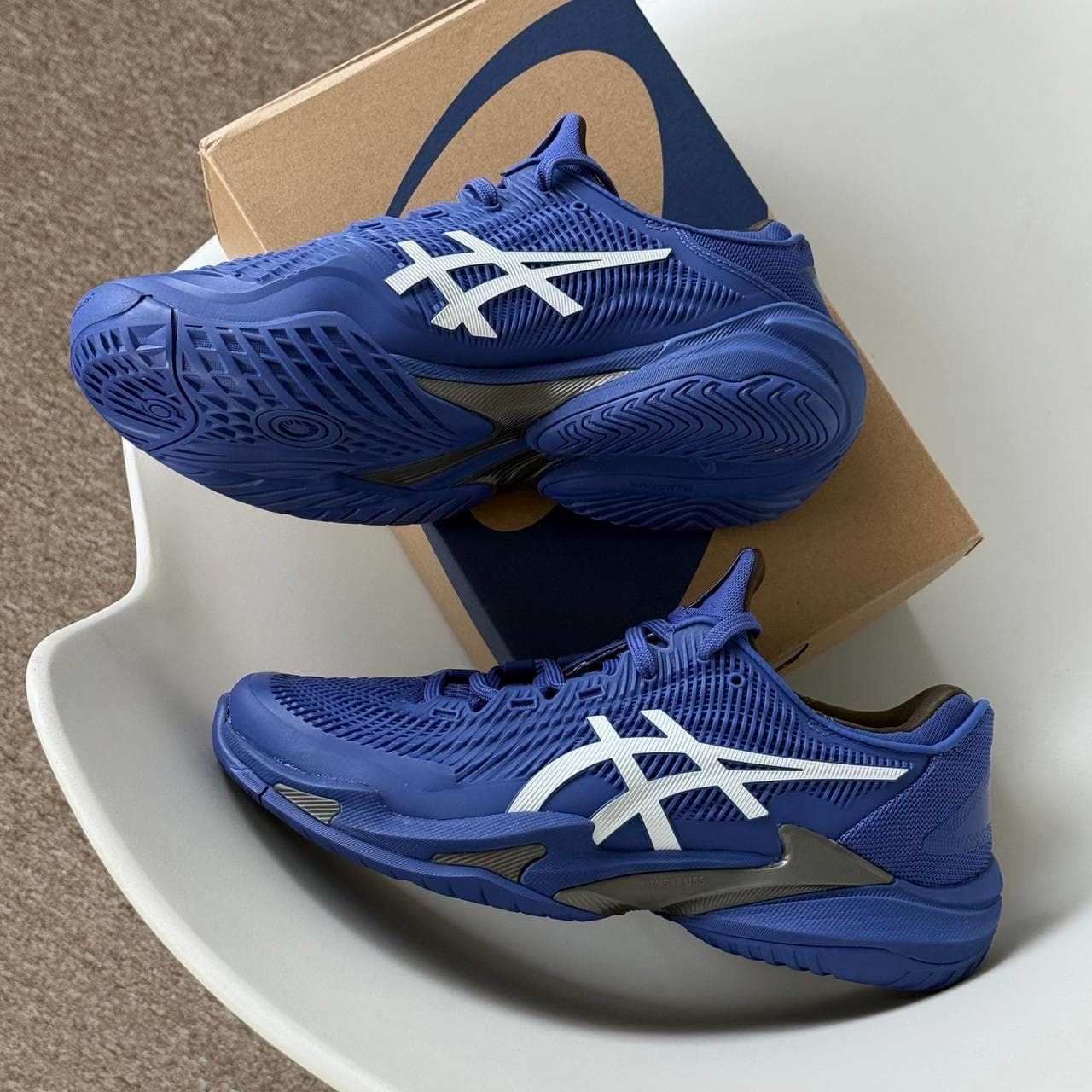 Giày COURT FF 3 NOVAK Xanh Than - Hình ảnh 5
