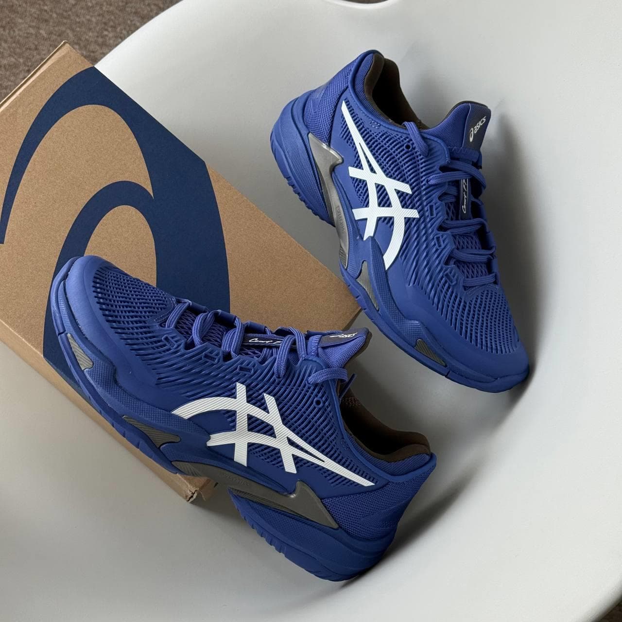 Giày COURT FF 3 NOVAK Xanh Than - Hình ảnh 6